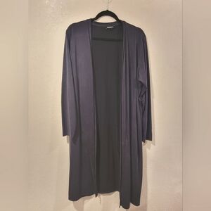 Express Open Duster Cardigan - Modal Blend, Dark Grey - Sz XL